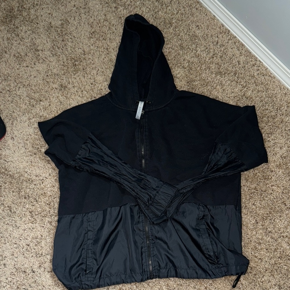 Fabletics Black Zip-Up Jacket